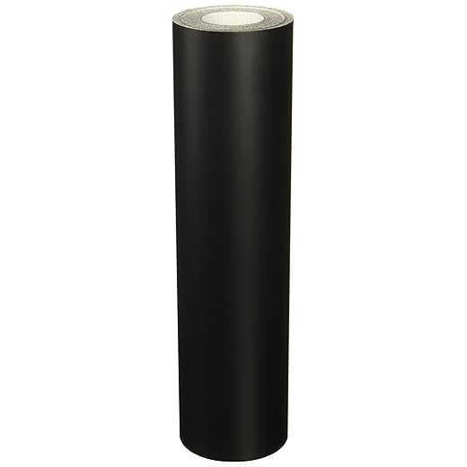 Roll of ORACAL 651 Matte Black Vinyl for Craft Cutters and Vinyl Sign Cutters (12"x50FT)