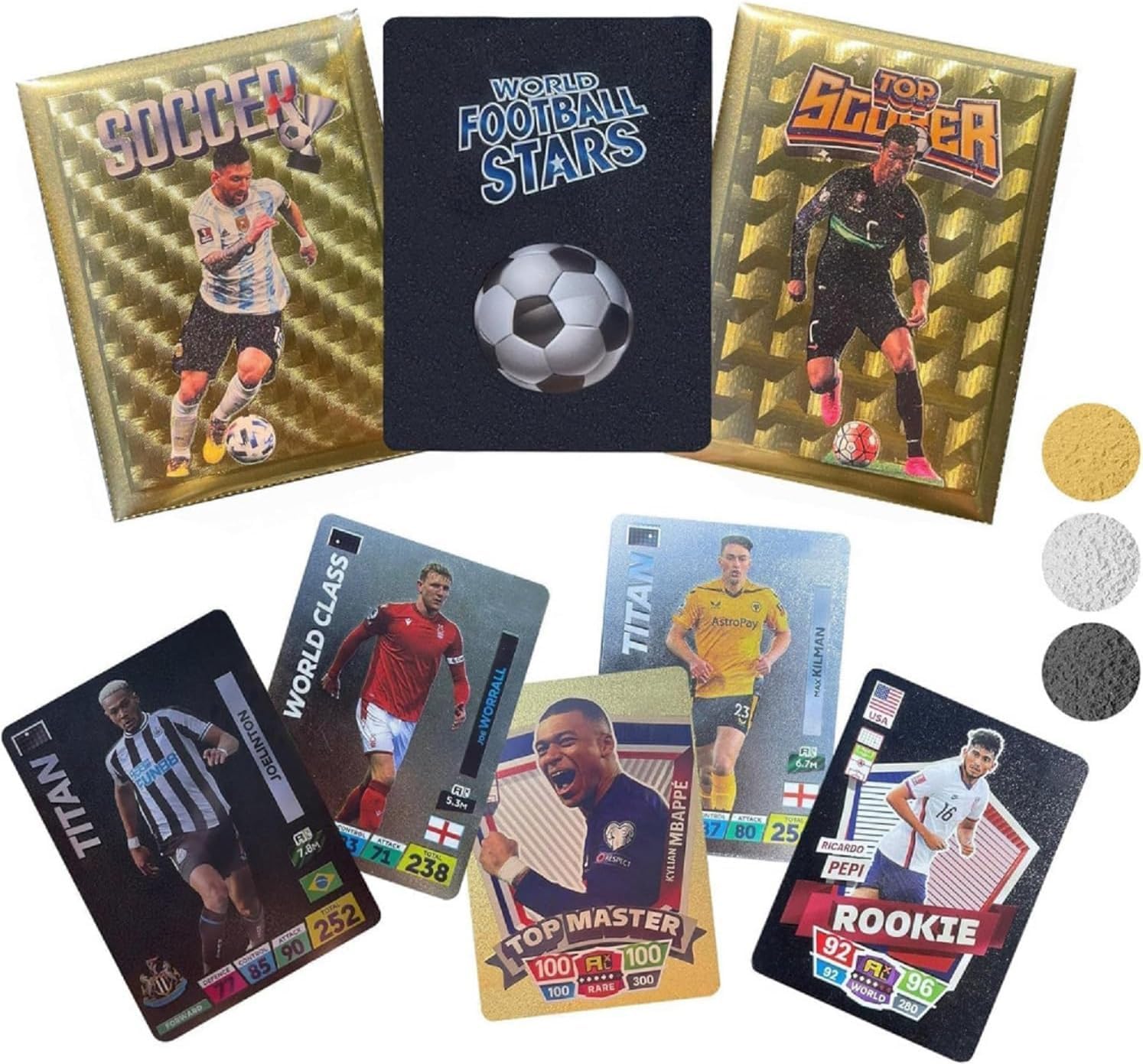 - 2026-27 Soccer Cards - 33 Unique Greatest Soccer Players Fun - Fixed Card Set - Soccer Card to Create Unforgettable Moments for Friends, Siblings & Football Fans - Pack of 3