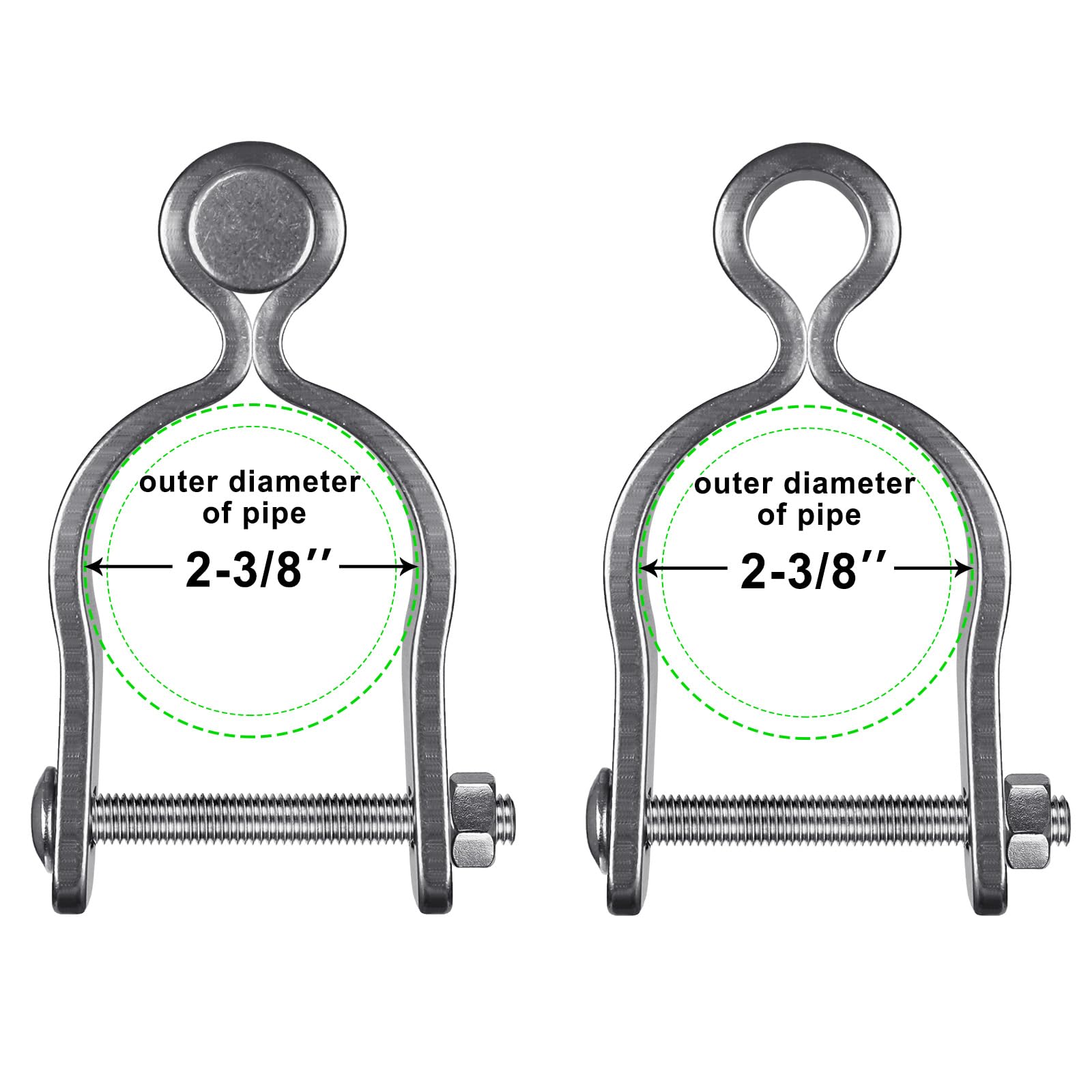 Insaga 2pcs Pipe Gate Hinge - Image 3