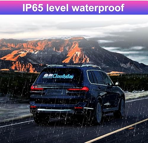 Miniatura 6 de Letrero LED programable para negocios, señal digital flexible, letrero LED de desplazamiento, aplicación Bluetooth, animaciones de diseño de