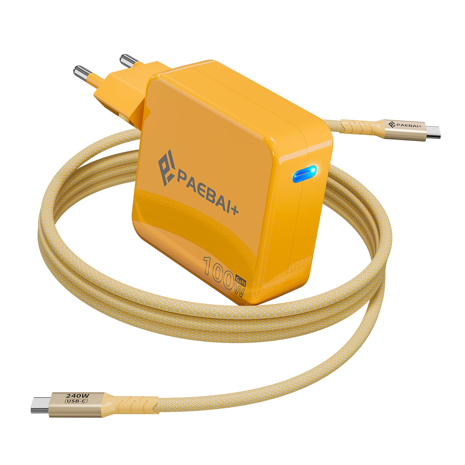 ANTWELON 100W USB C Caricatore GAN Tipo C Alimentatore per MacBook Pro 16 15 14 Zoll, MacBook Air, iPad Pro, Galaxy S24 S23, Dell XPS, HP, Thinkpad Yoga, Laptop, Telefoni (blu