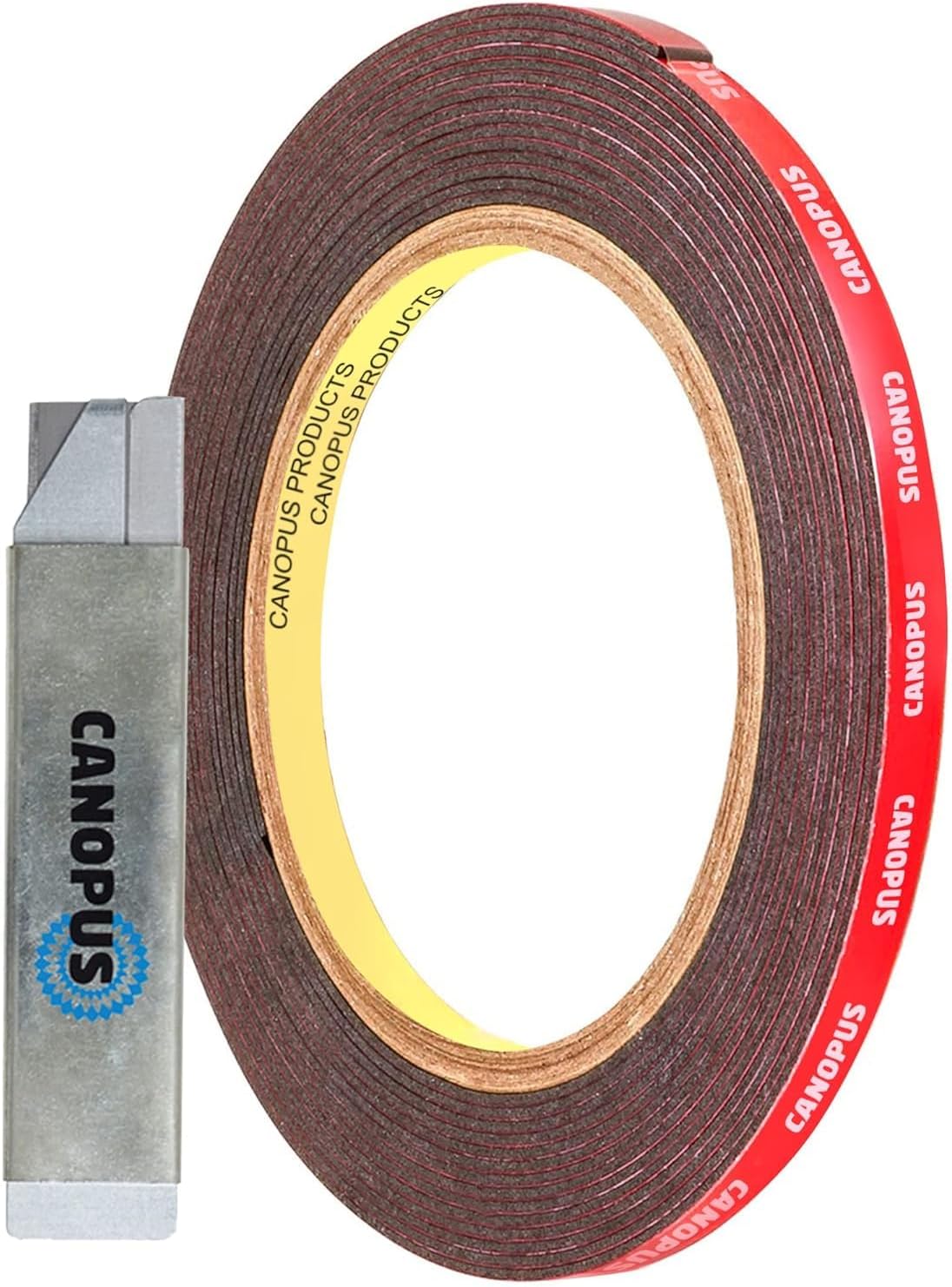 CANOPUS Double Sided Tape Heavy Duty Strips (8mm x 3meter) Waterproof Automotive Double Sided Foam Tape for Led Strip Lights, Indoor, Outdoor use, Trim