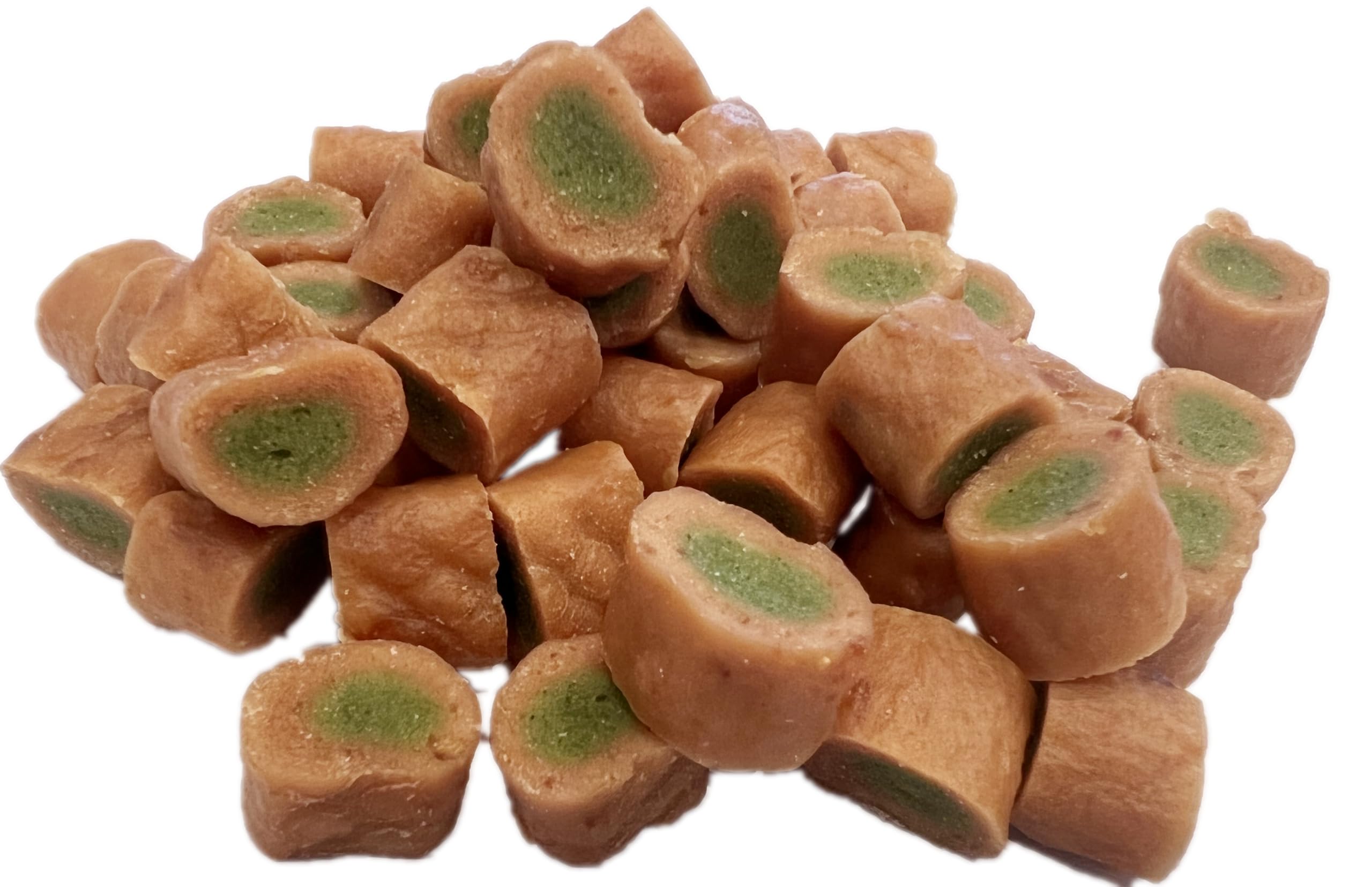 Biazoo - bocados de salmón Rellenos de espinaca 500g. Snack para Todas Las Razas Altamente digerible y con Alto Contenido proteico