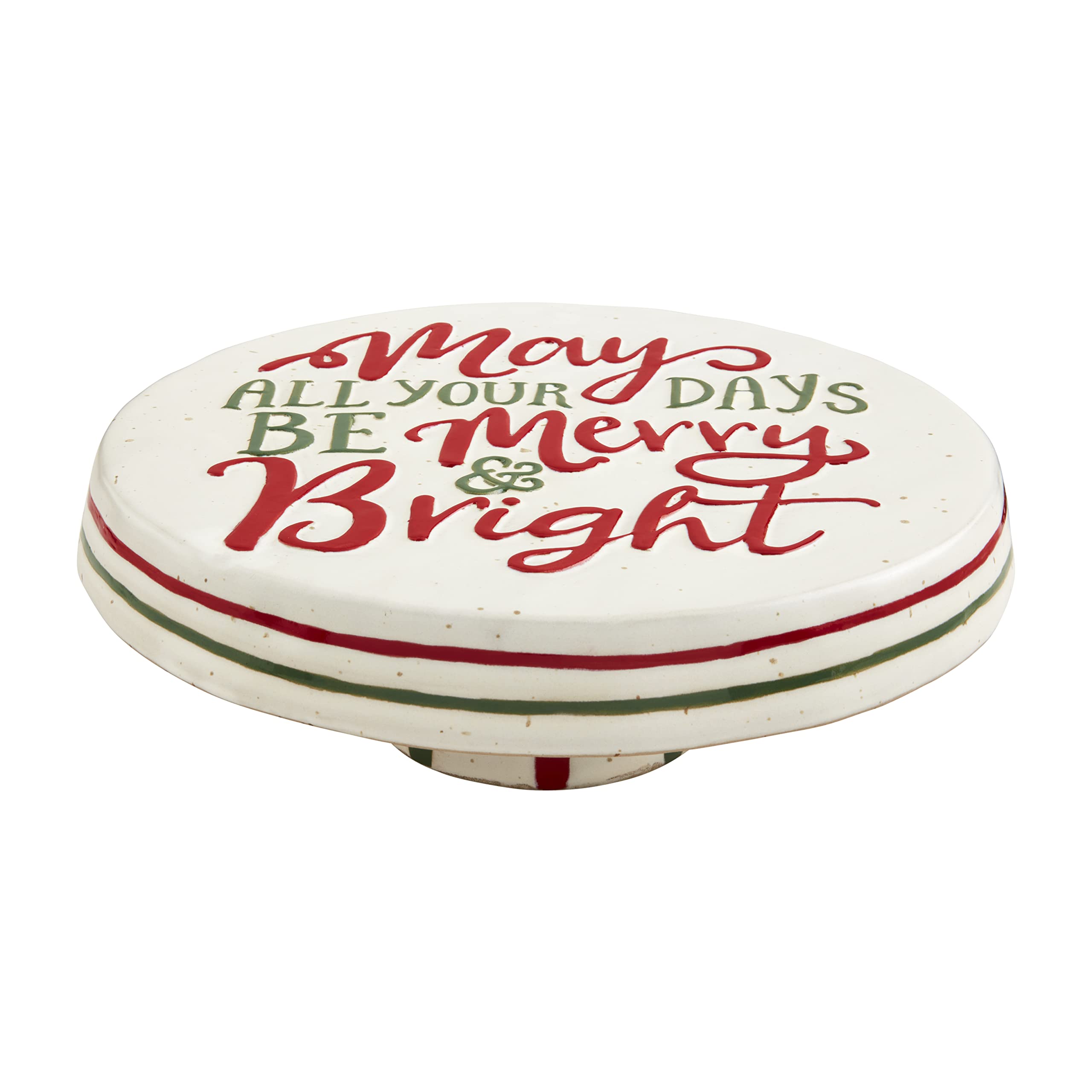 Mud Pie Farm Reversal Pedestal Set, chip 1 1/2