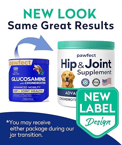 Miniatura 6 de Golosinas de glucosamina para perros quisquillosos - Suplemento para articulaciones con condroitina, MSM, omega-3 - Alivio del dolor articular -