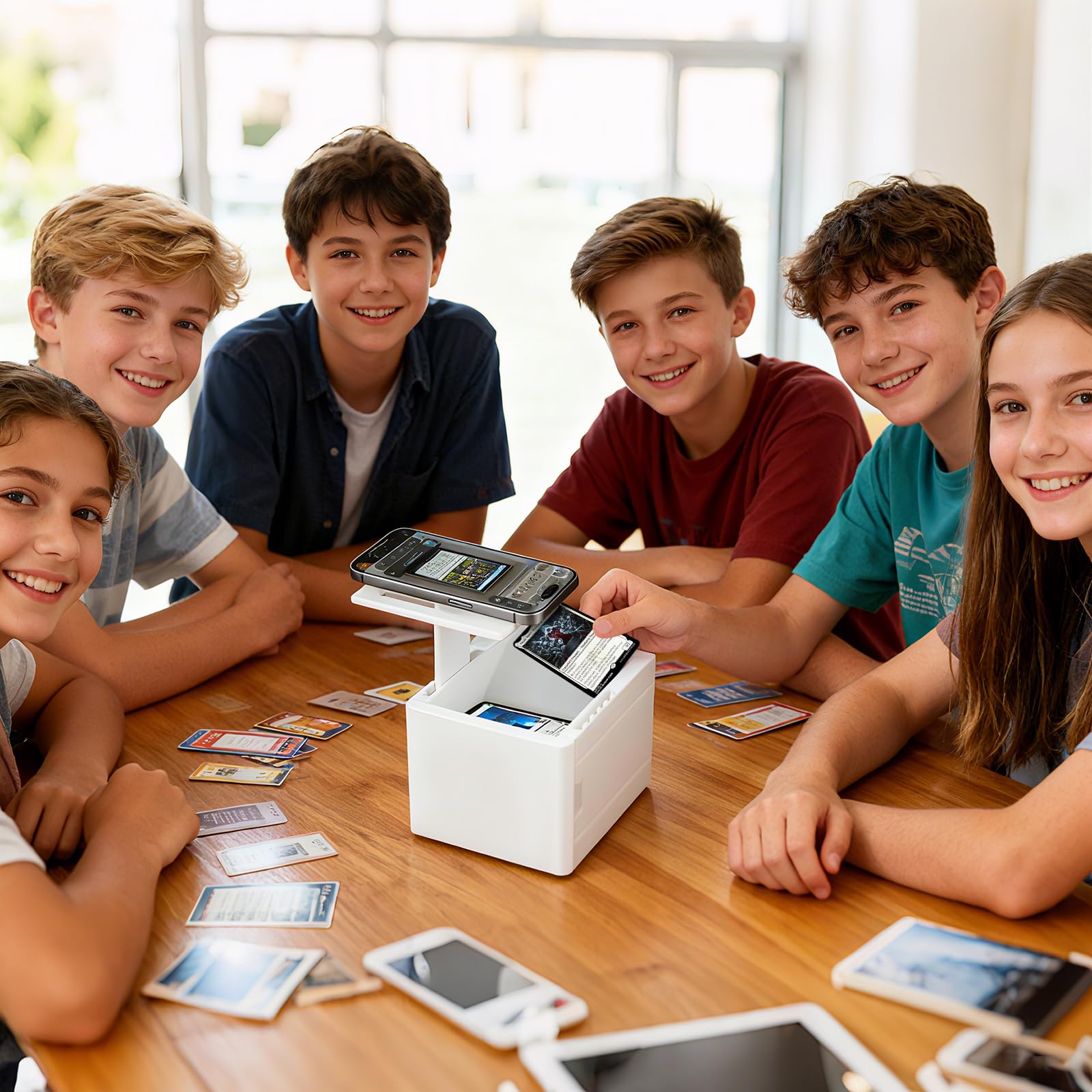 Support de Scanner de MTG TCG Cartes à Collectionner Compatible avec ManaBox, Support de Scanner Portable, Numérisation Rapide et Informations sur Les Prix des Cartes Magic