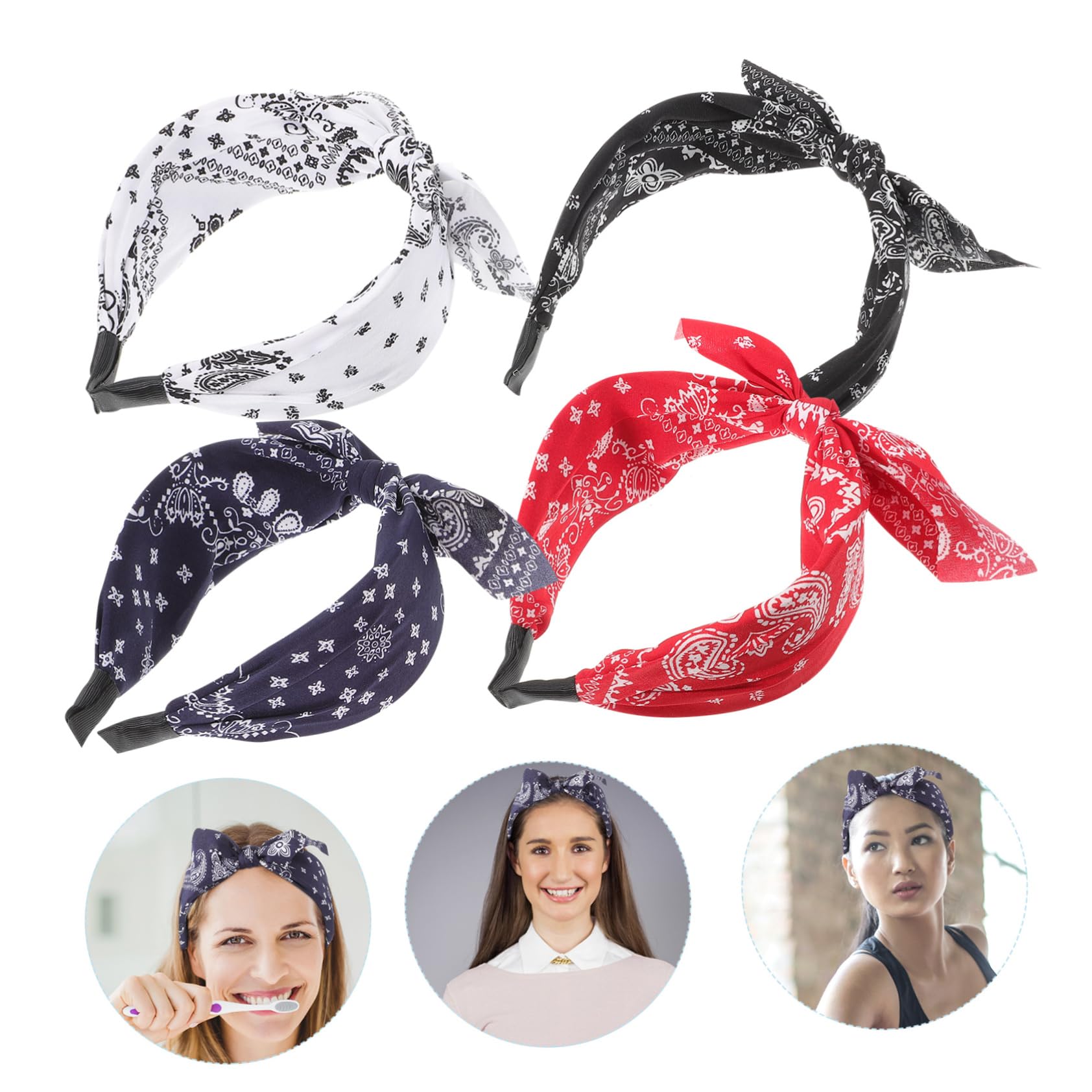 Healeved 12piezas Diademas De Lazo Para Mujer De Marino Diademas Elásticas y Cómodas Accesorios De Moda Para Ocasión