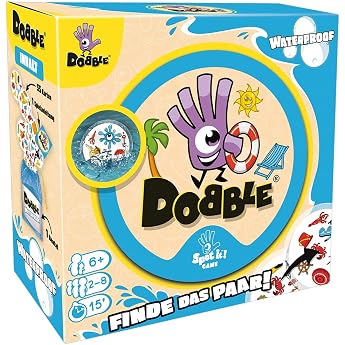 Asmodee Dobble Waterproof Eco Fast Family Game German