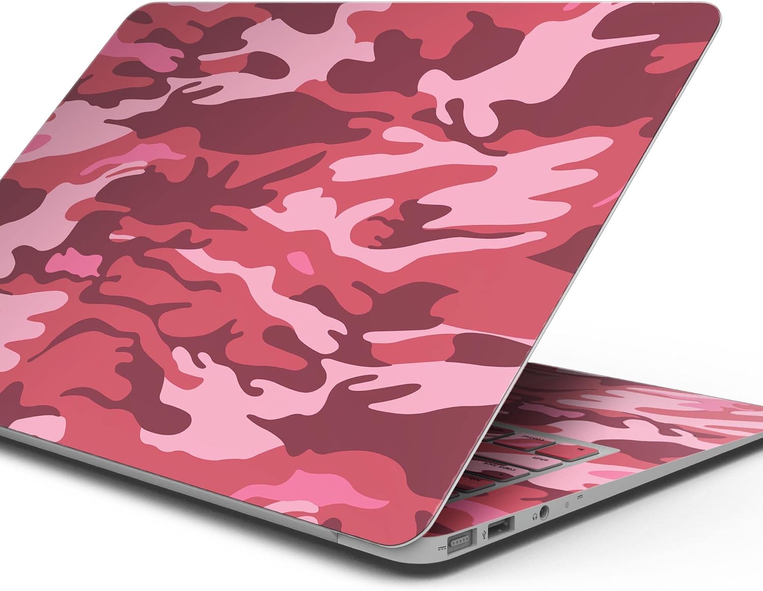 DesignSkinz - Pink and Red Tradtional Camouflage - Full-Body Wrap Protective Decal Skin Kit Compatible with MacBook 14" Pro M1 (A2442)