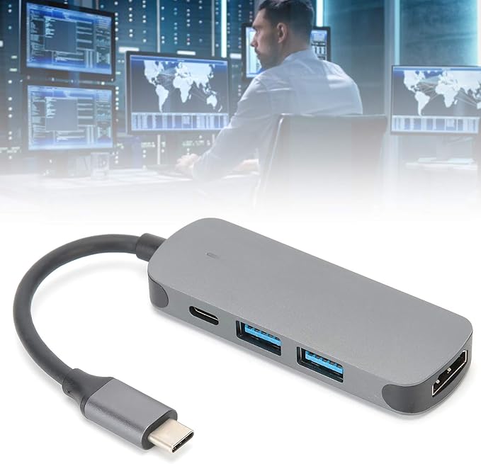 Hub USB Tipo C 4 en 1 con HDMI 4K y USB 3.0 miniatura 7
