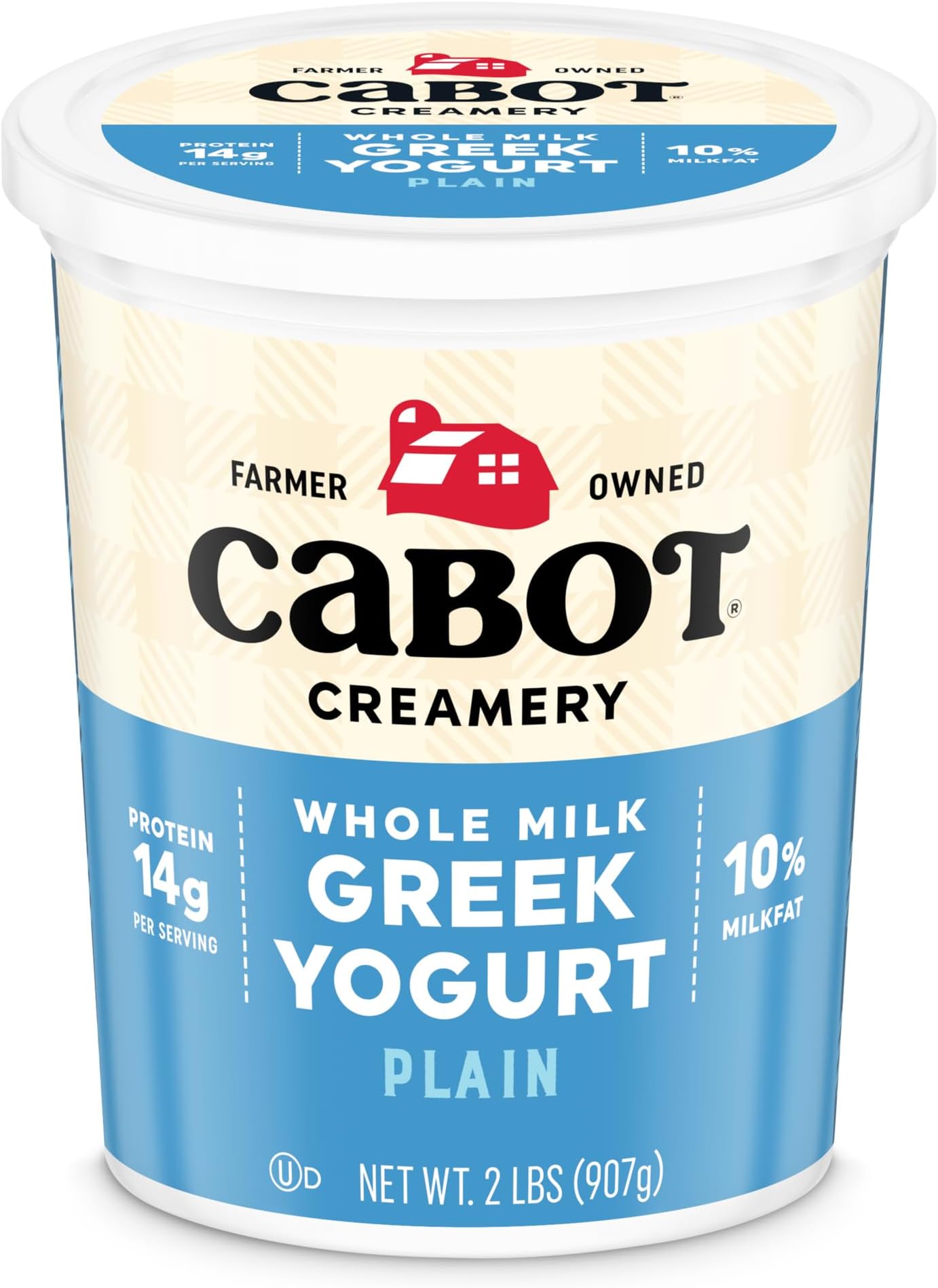 Cabot Creamery Plain Greek Yogurt, 2 lb