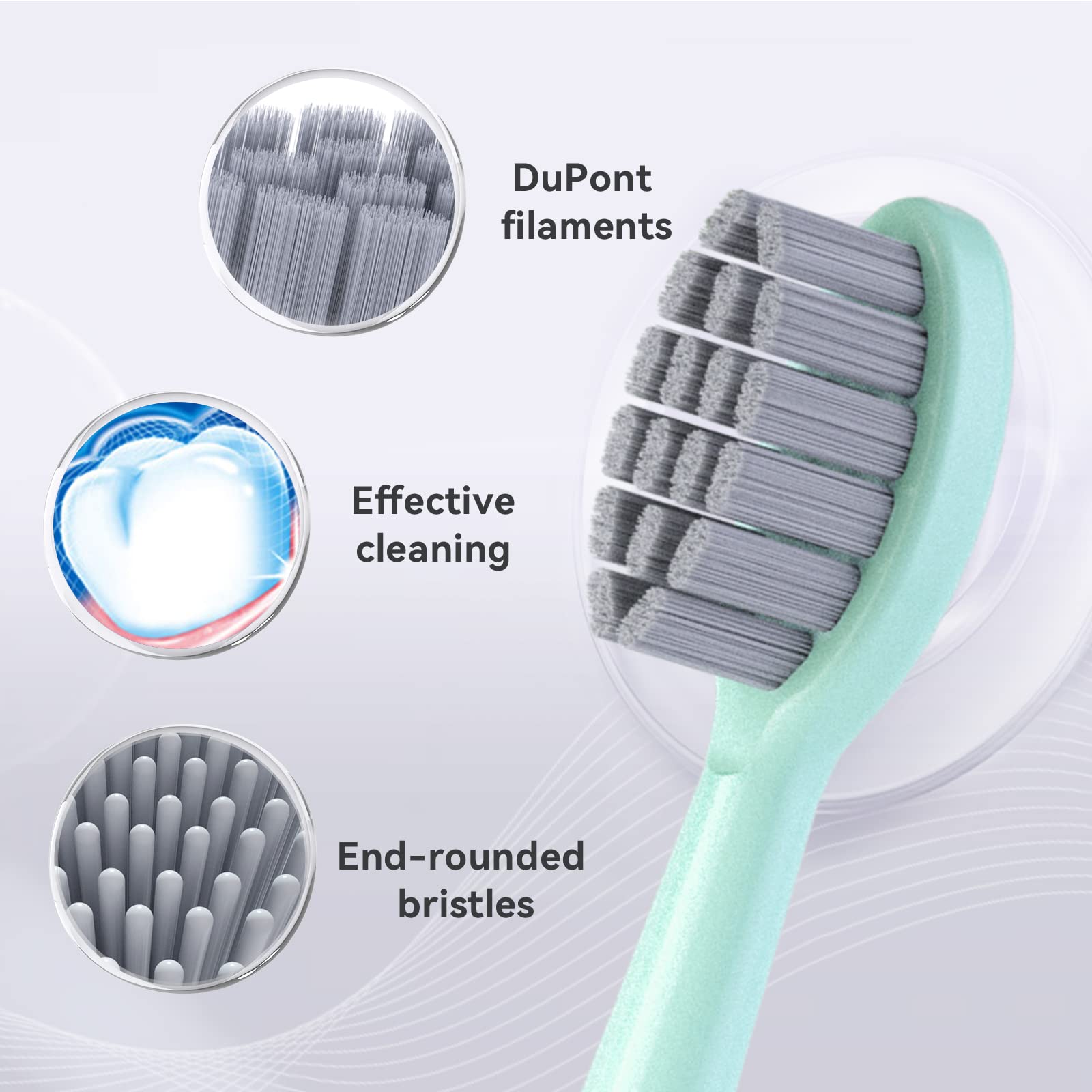 Lot De 10 Têtes De Rechange Pour Brosse à Dents Électrique JTF P200 - Marque GOOSGO