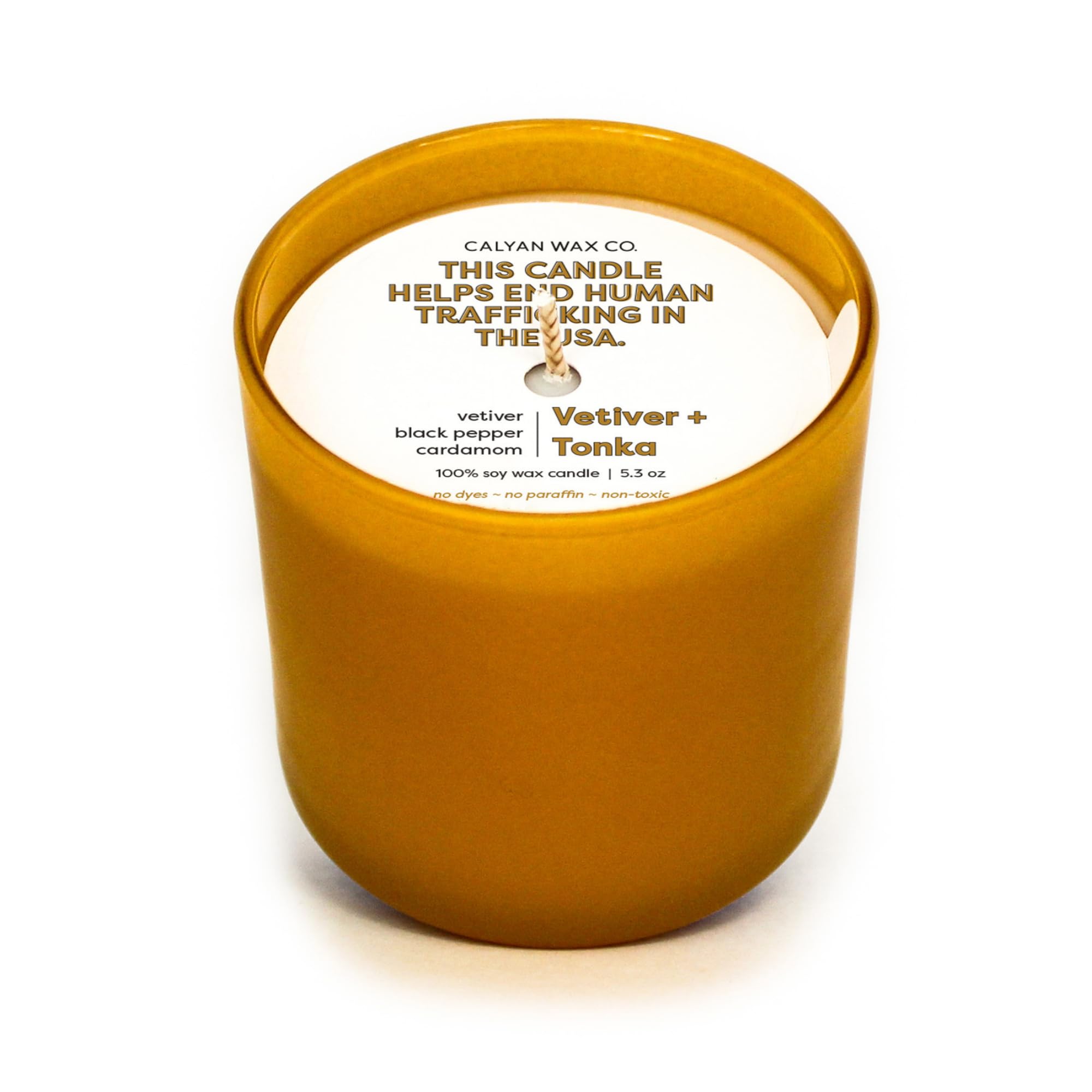 Calyan Wax Co - Candle Soy Vetiver Tonka - CS of 6-5.3 OZ (Pack of 2)