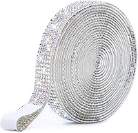 Vista 15 de Tiras autoadhesivas de diamantes de imitación, cinta de diamantes de imitación de 0.079 pulgadas con diamantes de imitación brillantes para teléfono