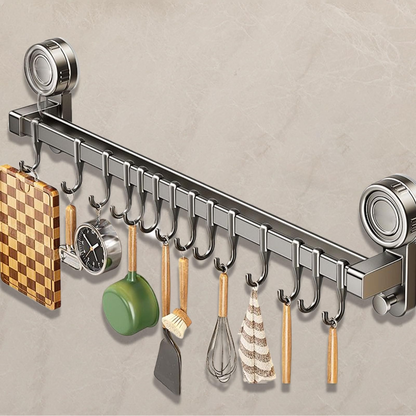 Gancho De Toalla Con Ganchos De Almacenaje Impermeables Con Succión, | Toallero Con Apto Para Baño, Cocina, Hogar, Exterior, Aseo Y Encimera