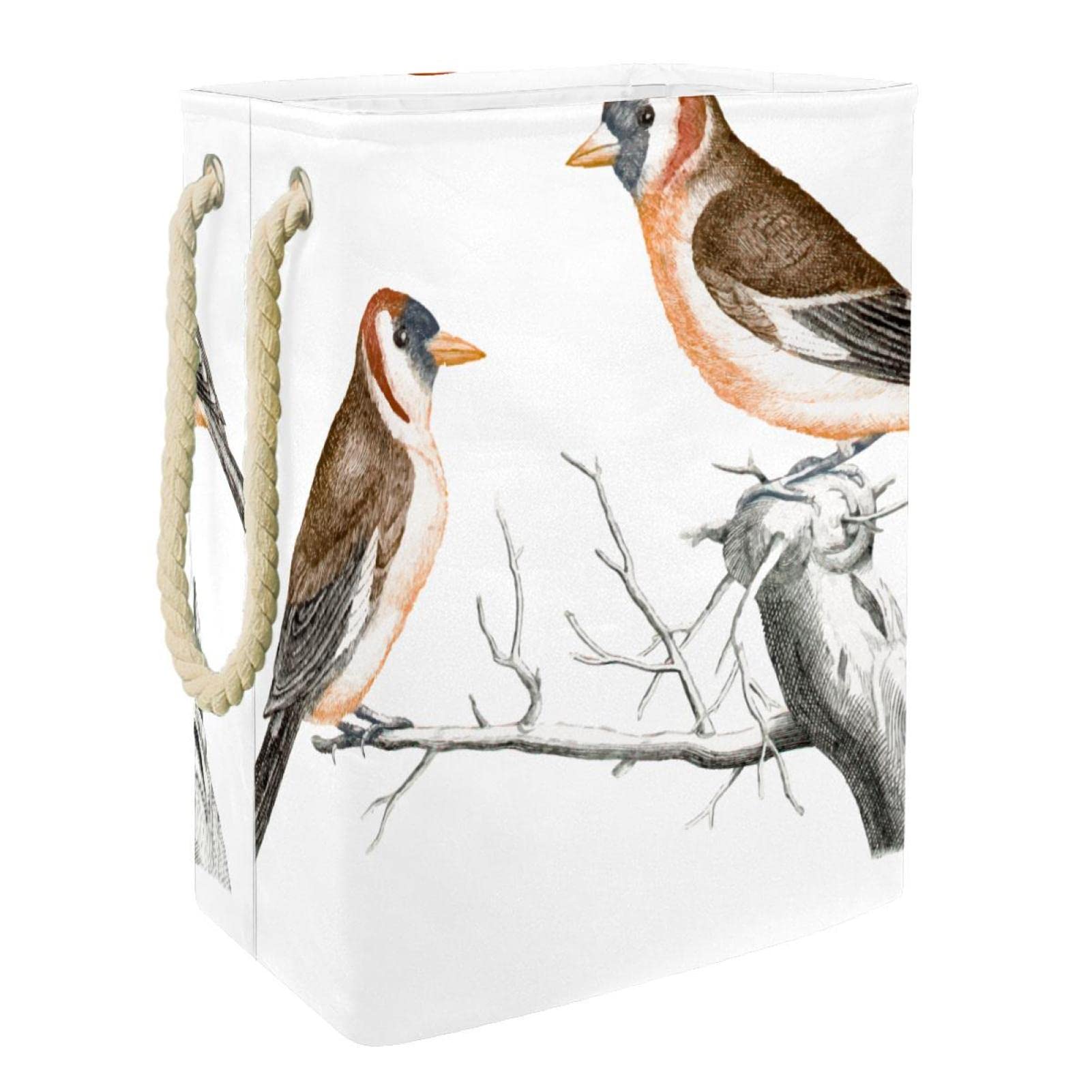 Grand panier à linge personnalisé avec poignées pour rangement chambre et salle de bain