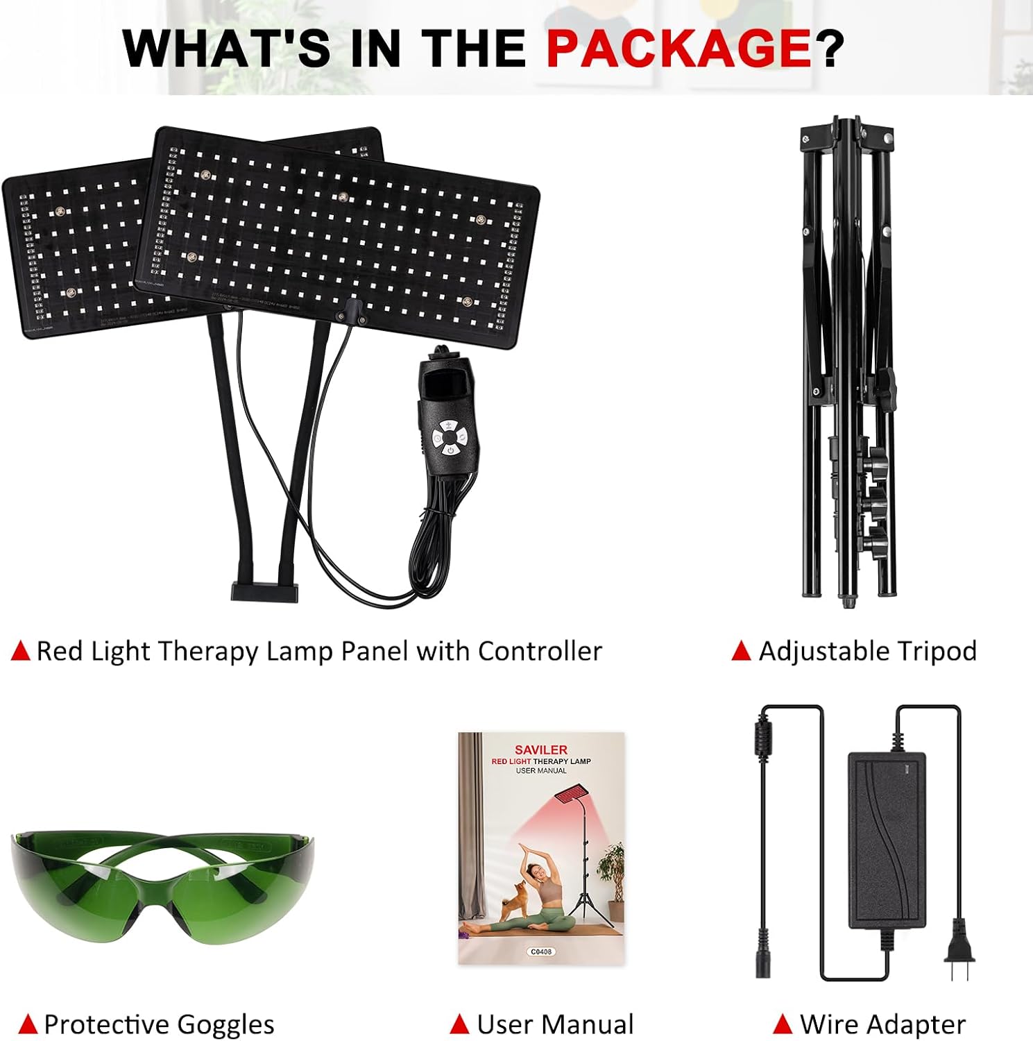 Red Light Therapy Lamp, Infrared Light Therapy Device with Stand, 660nm Red and 850nm Near Infrared Red Light Therapy for Body and Face Pain Relief Skin Care(Dual Lamps) - Image 7