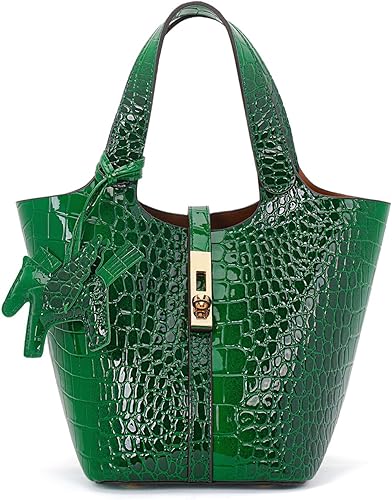Miniatura 29 de Bolso de mano para mujer, de piel vegana, bolso de mano con asa superior, bolso de hombro con bolso pequeño desmontable
