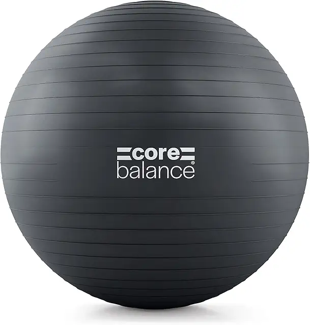 Core Balance Yoga Ball for Fitness, Yoga & Core Training - Anti-Burst, Non-Slip