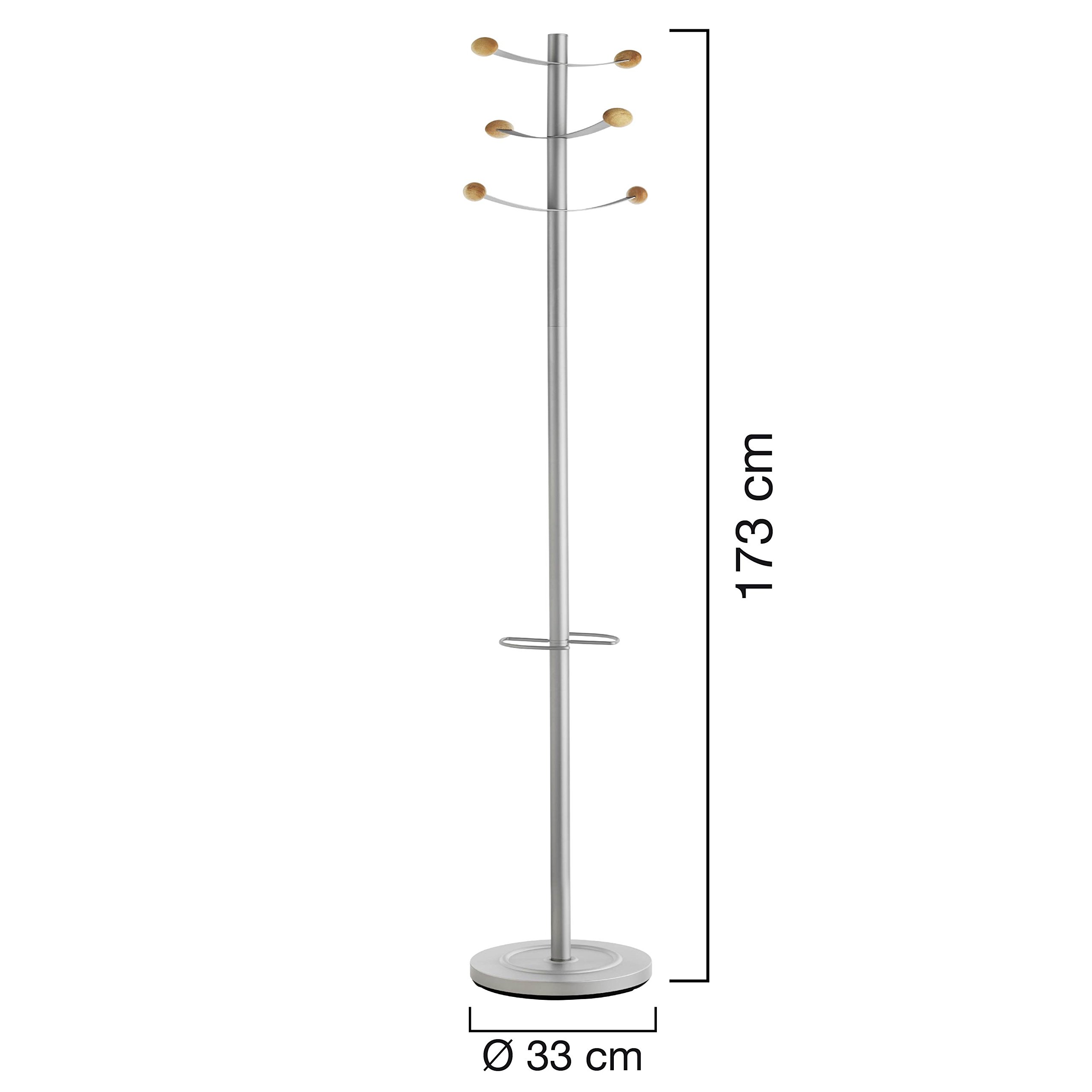 Unilux Bouquet Portemanteau Gris/Hêtre