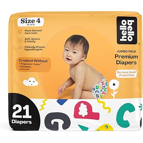 Hello Bello Premium Baby Diapers Size 4: Small Pack, Big Protection