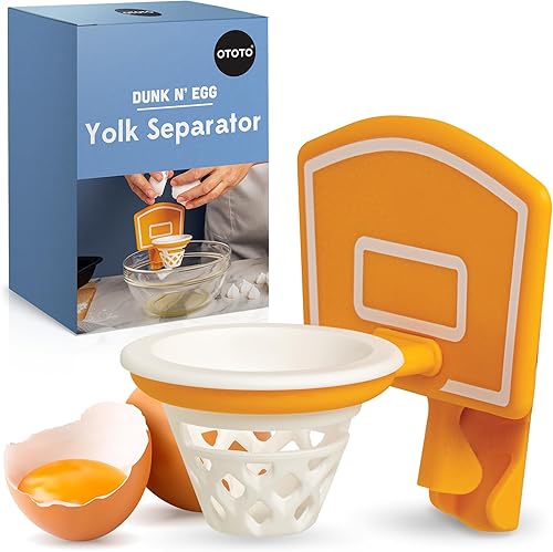 NEW!! Dunk N' Egg Yolk Separator by OTOTO, Egg Separator Funny, Unique Kitchen Gadgets, Cool Kitchen Gadgets, Basketball Gifts, Funny Gifts, Kitchen