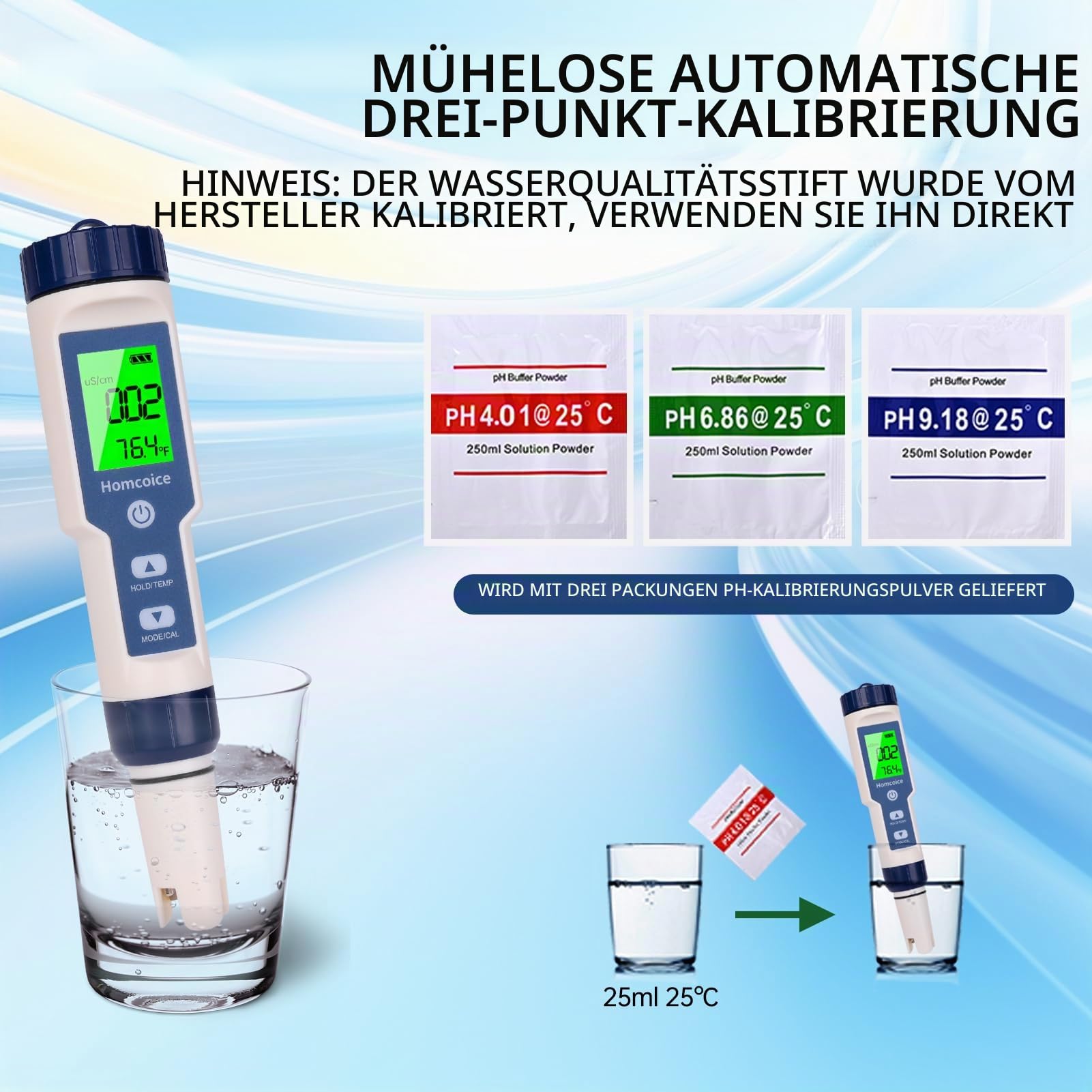 PH Messgerät 7 IN 1 mit TDS EC Salinity S.G ORP Temperatur, professionelles pH Tester Salzgehaltsmessgerät IP67 wasserdicht, 0.01 hochpräziser digitales Pool pH Meter mit ATC-Funktion