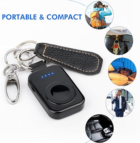 Miniatura 13 de i.VALUX Cargador inalámbrico portátil compatible con Apple Watch Series 11/10/9/8/UItra/7/6/5/4/3/2/SE, cargador magnético compacto para iWatch