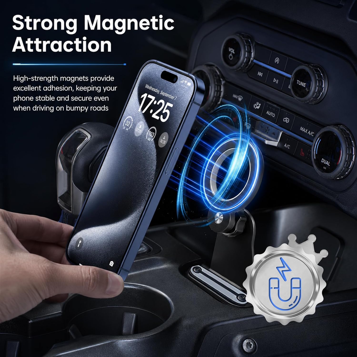 Magnetic Phone Mount Compatible with Ford Bronco 2021-2026 image 3