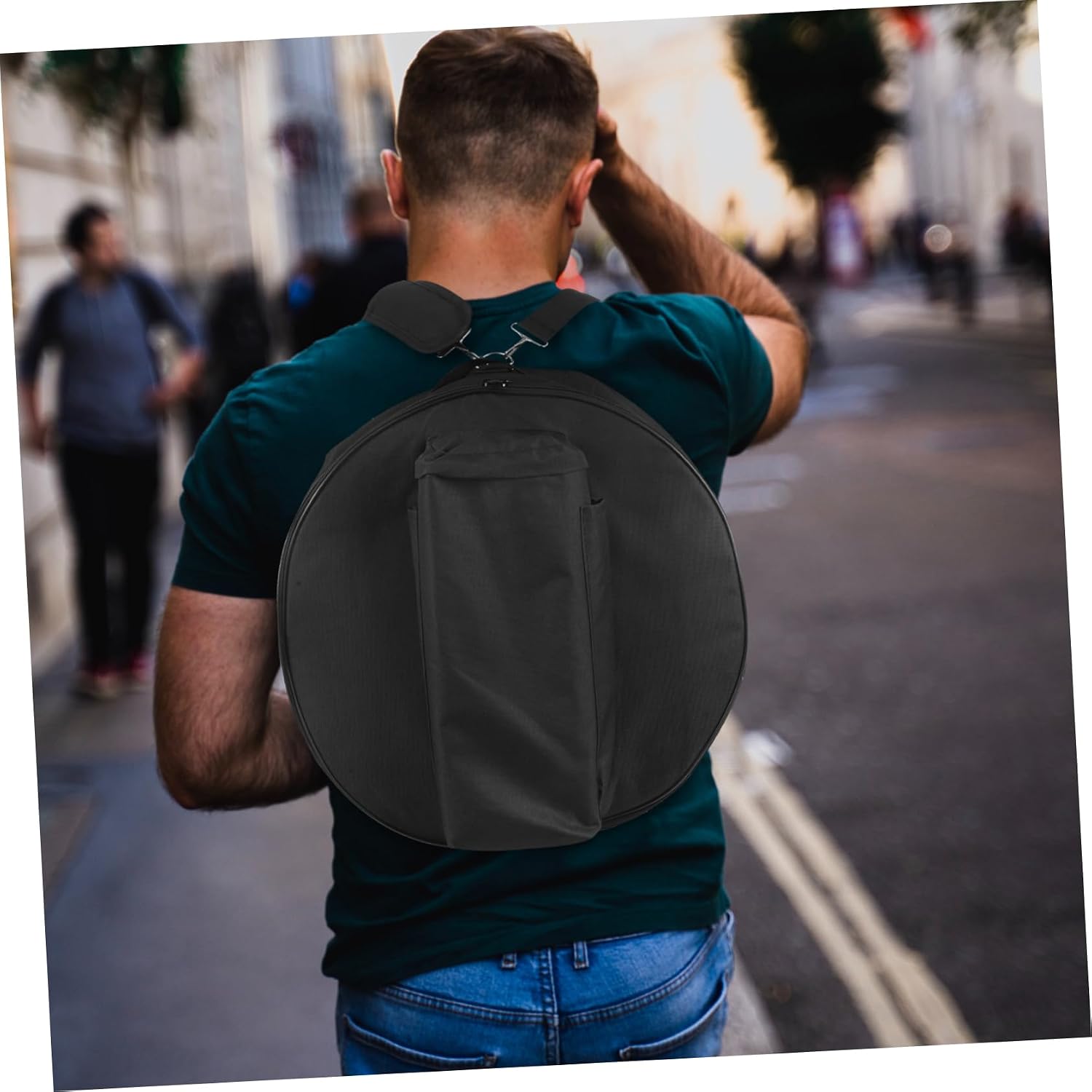 VANZACK 1Pc Portable Oxford Cloth Snare Drum Bag Holder for Easy Transport Durable Storage Pouch for Musicians for Marching Band and Outdoor Performances