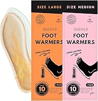 Vista 1 de Insole Foot Warmers Disposable Adhesive 6/30/100 Pairs of All-Natural, Eco-Friendly, Long-Lasting, Heated Foot Insoles, Safe Heated Pads for Shoes
