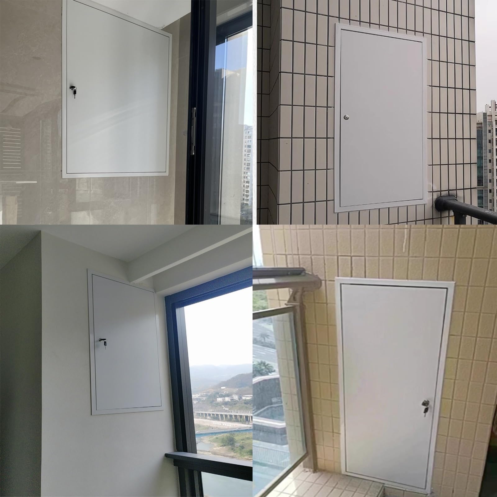 trappe de visite Petit panneau d'accès 6x6 12 X 12 14x14 16x16, porte d'accès cachée en alliage d'aluminium, plaque de recouvrement de trou de mur de douche pour plafond en cloison sèche, maison(12x20