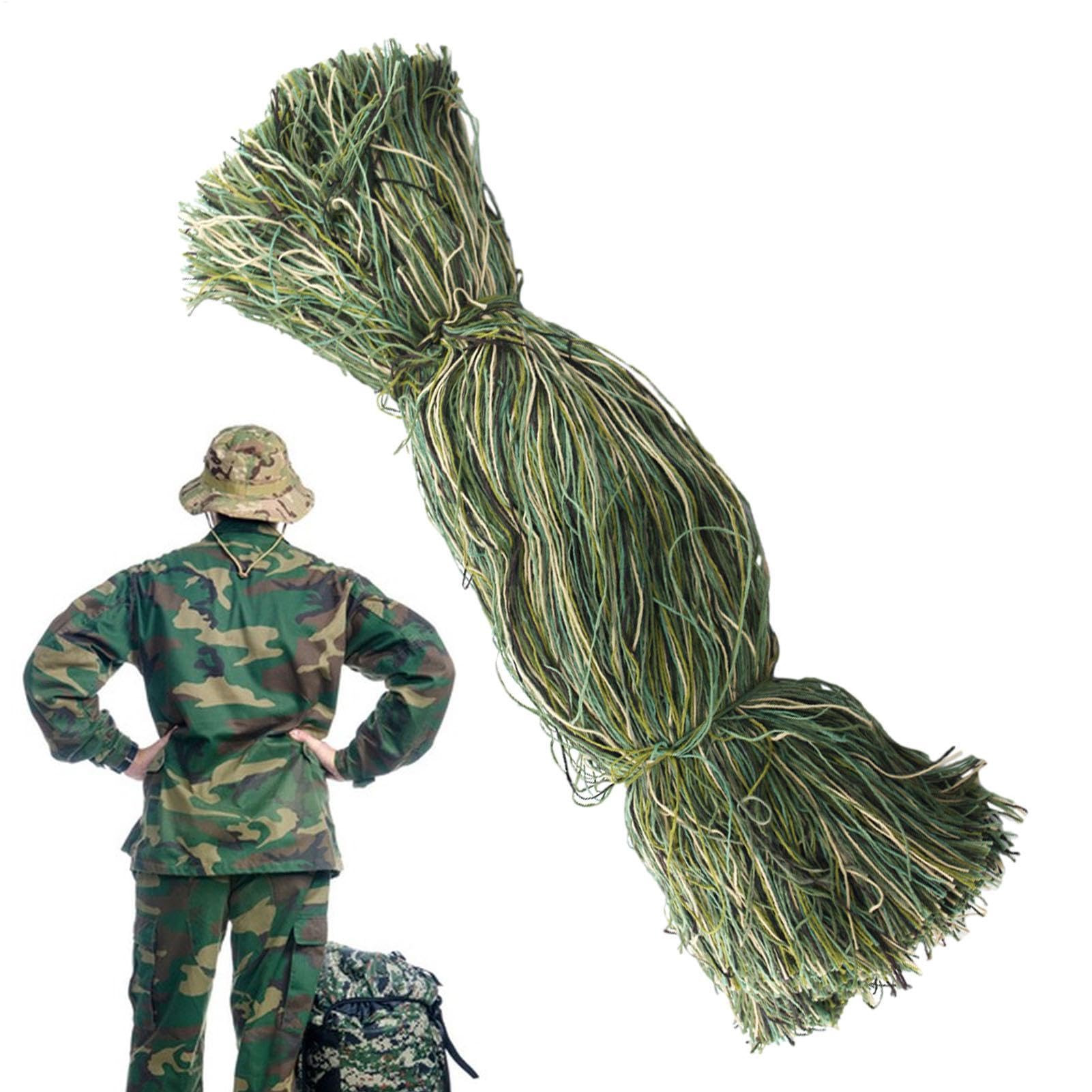 Fil de combinaison de camouflage Ghillie Yarn kaki marron pour équipement de chasse