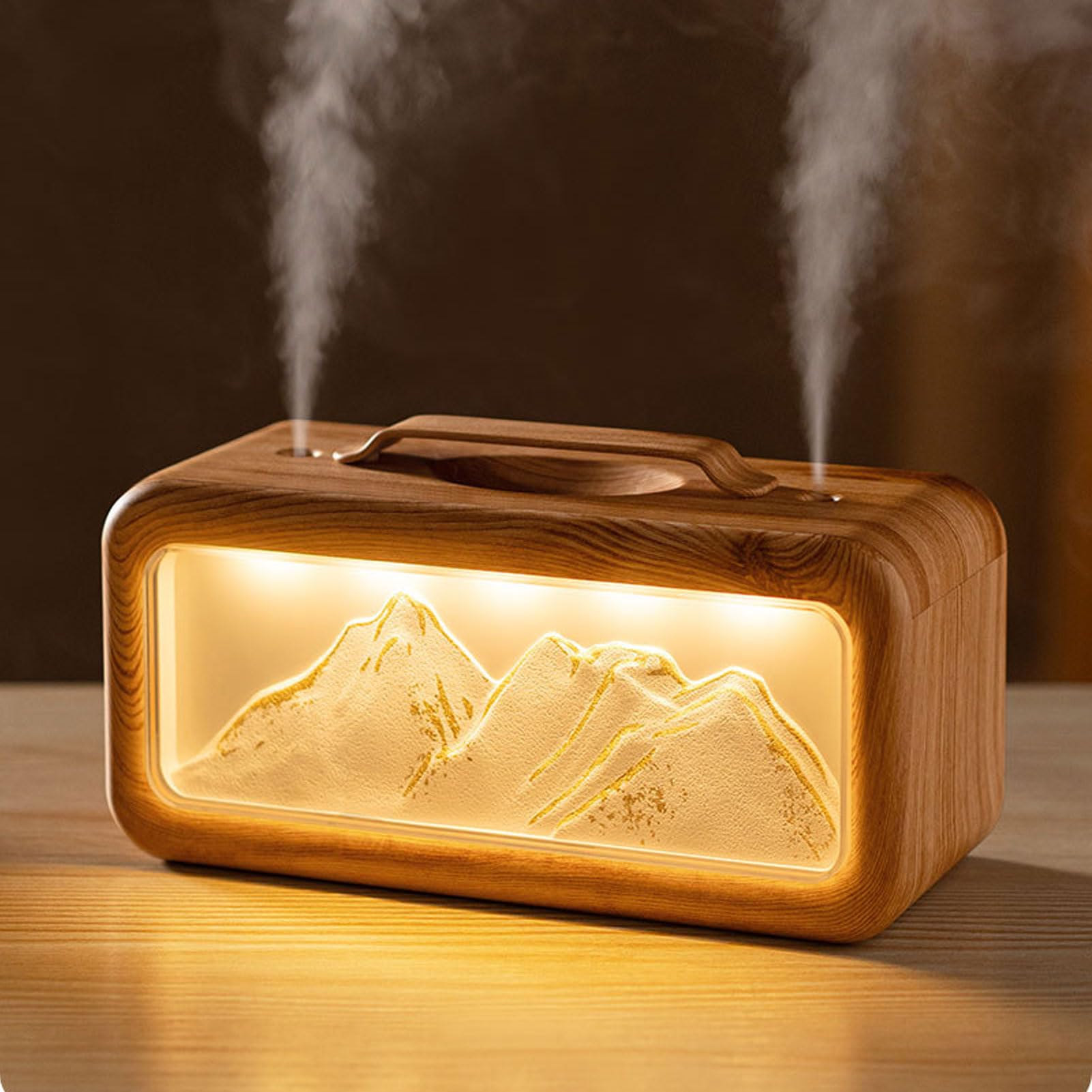 Diffuseur d'huiles essentielles ultrasonique humidificateur brume fraîche maison