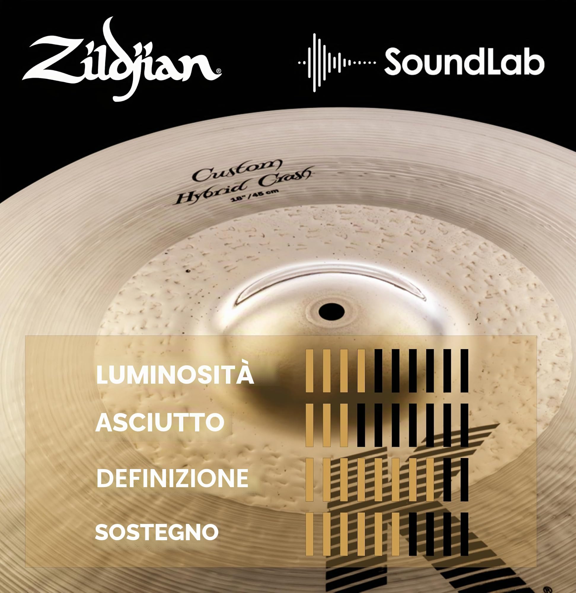 Zildjian K1218 Custom Hybrid Crash 18"