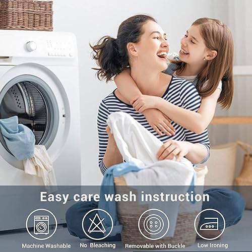 Miniatura 6 de Yeele Cortina de ducha de eucalipto, cortina de ducha de acuarela verde y blanco, cortina de ducha de poliéster impermeable, pequeña cortina de