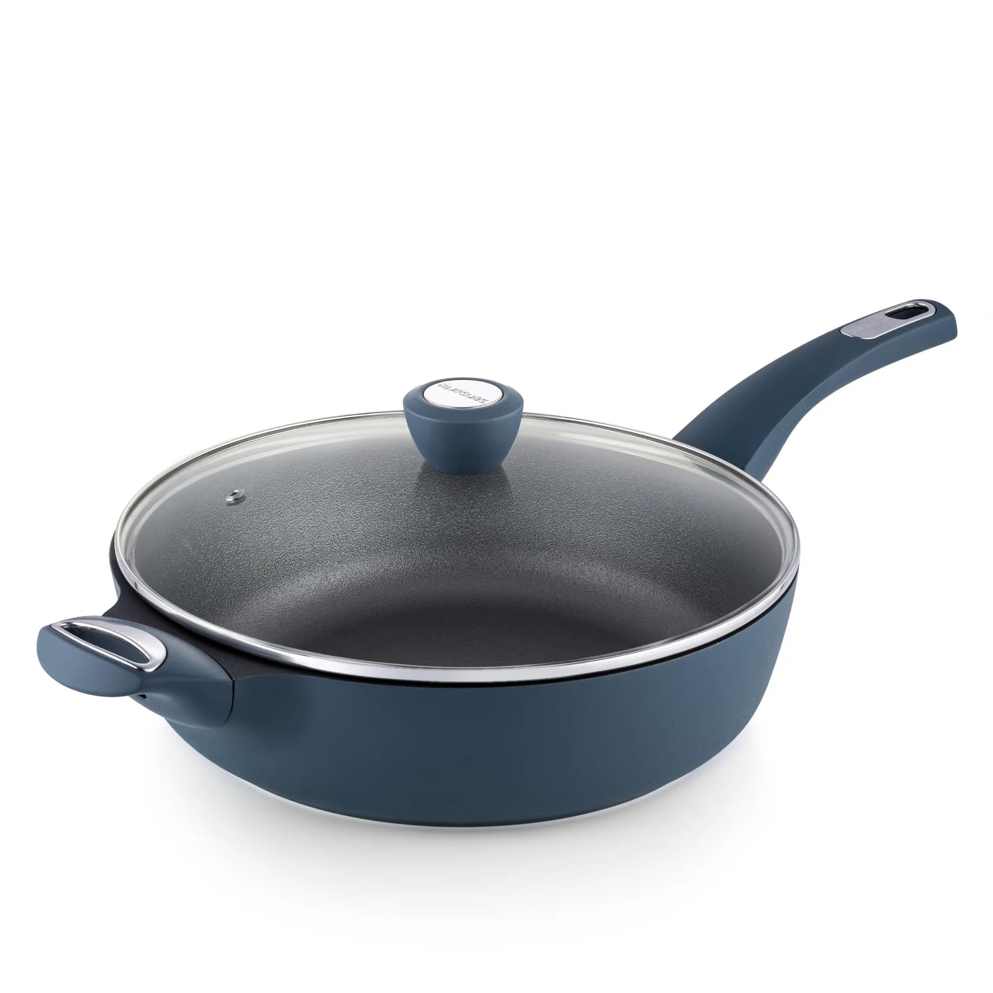 SENSARTE 12 Inch Nonstick Deep Frying Pan, 5Qt Non Stick Saute Pan with