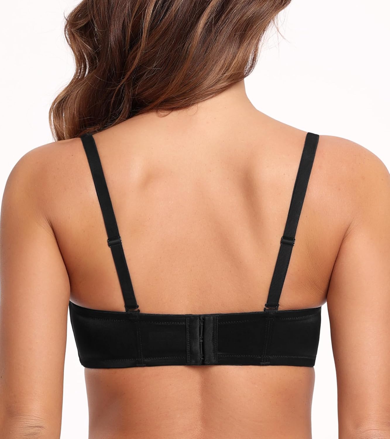 HACI Push up Strapless Bra Thick Padded Demi Underwire Add a Cup Convertible Straps Tshirts Multiway - Image 6