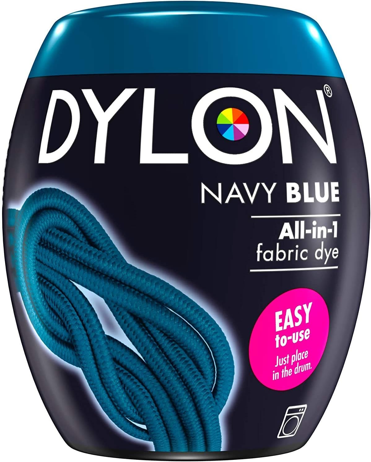 3 X Dylon Machine Dye, Powder, Navy Blue Pod