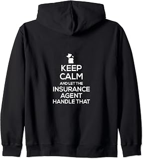 Funny Medicare Life Insurance Agent Health Insurance Broker Zip Hoodie