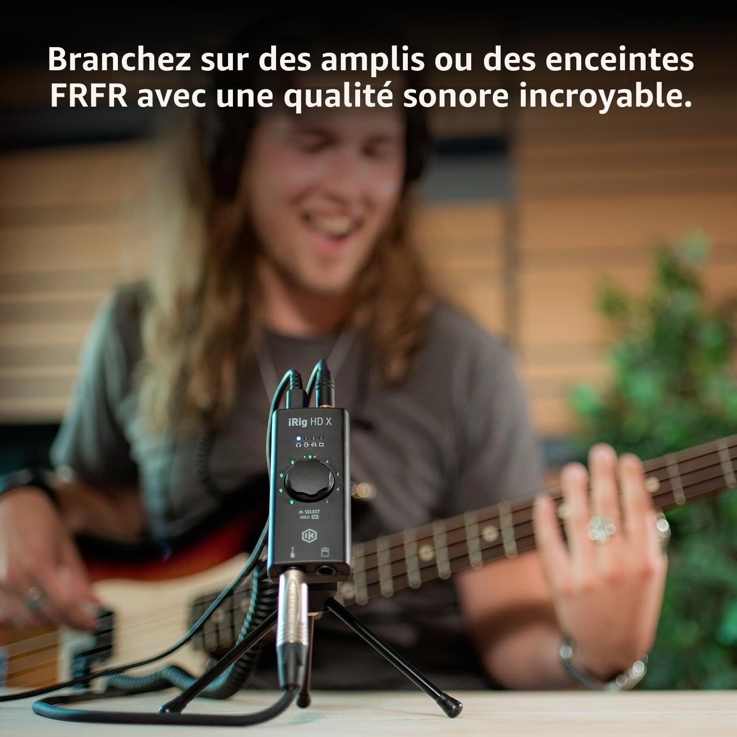 Interface audio de guitare iRig HD X pour iPhone, iPad, Mac, iOS et PC avec câbles USB-C, Lightning et USB et enregistrement de musique 24 bits 96 kHz