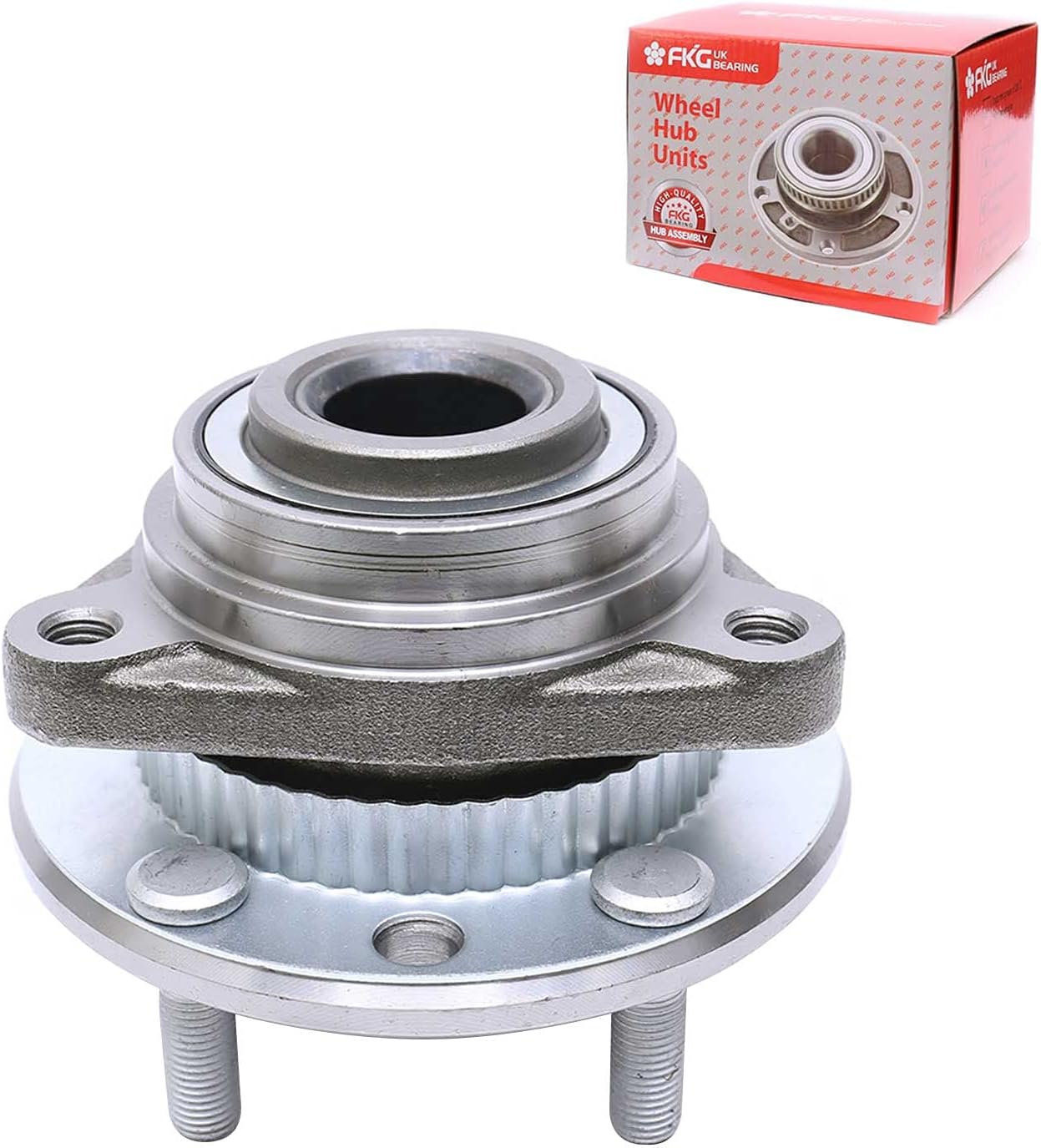 FKG 513061 (4WD Only) Front Wheel Bearing Hub Assembly for 91-96 GMC Sonoma Oldsmobile Bravada, 90-96 GMC Jimmy, 90-96 Chevy S10, 90-94 Chevy S10 blazer