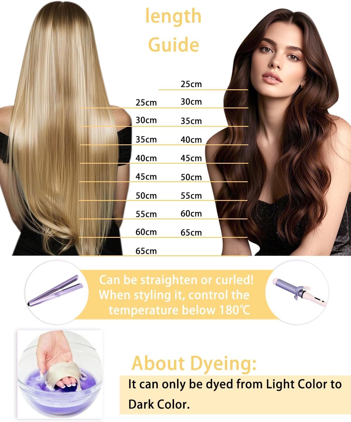 Hetto Extension Capelli Veri Cheratina Balayage Marrone scuro & Marrone dorato - Remy Capelli Umani U Tip Estensioni, Invisibile Adesive, Look Naturale per Uso Quotidiano 50g 50ciocche 45cm
