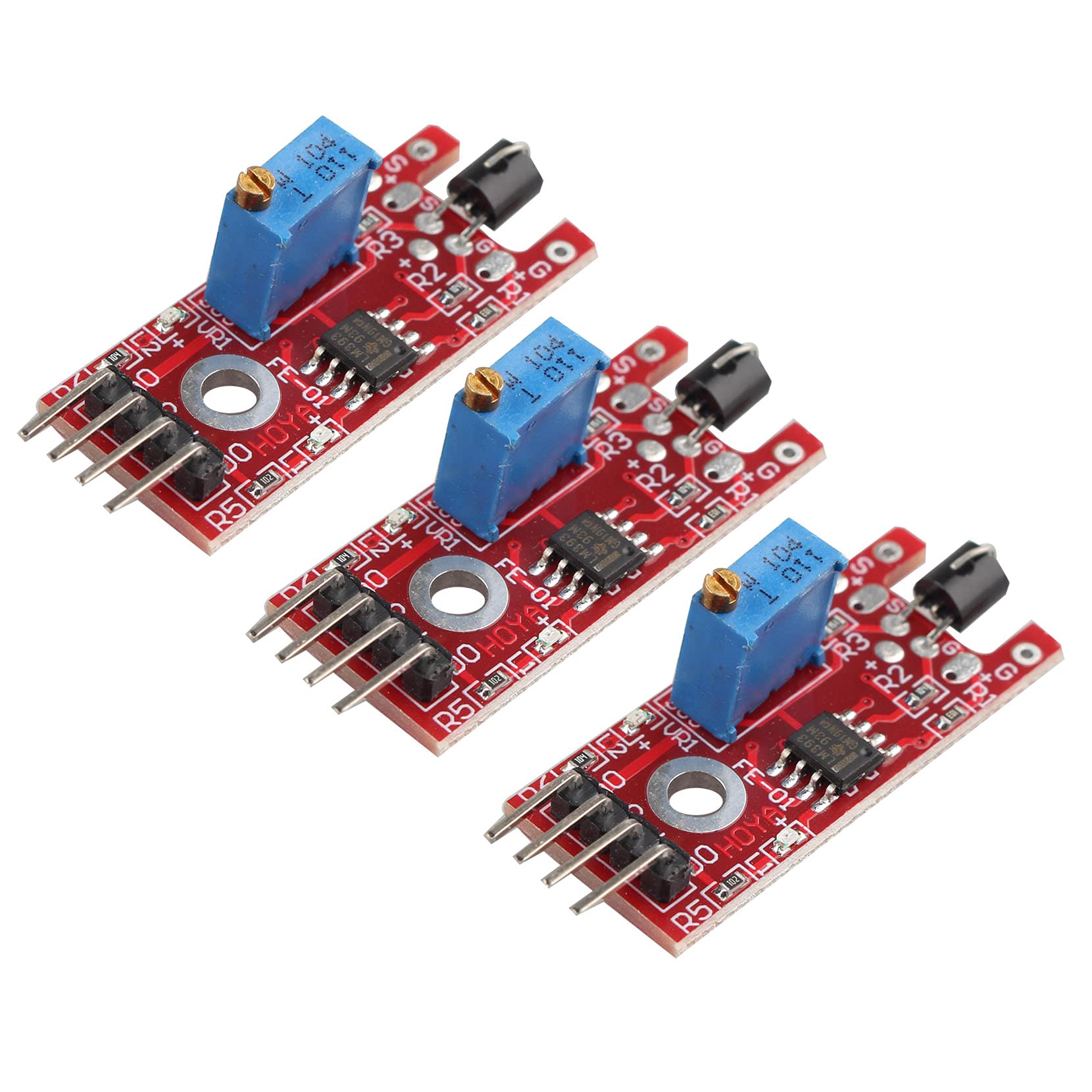 Jopto 3PCS KY-036 Metal Touch Sensor Module Human Body Touch Sensor Board 4 Pin DIY Electronic Kit