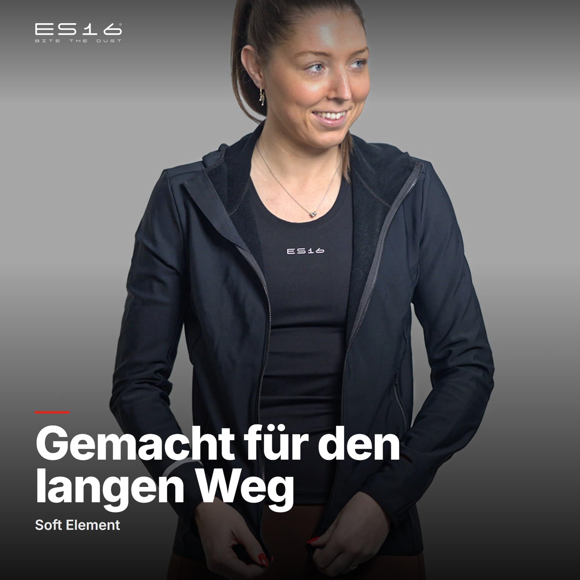 Løbejakke Soft Element Chaqueta Running Mujer | Cortavientos Ligera y Transpirable con Cremallera Completa para Correr y Ciclismo