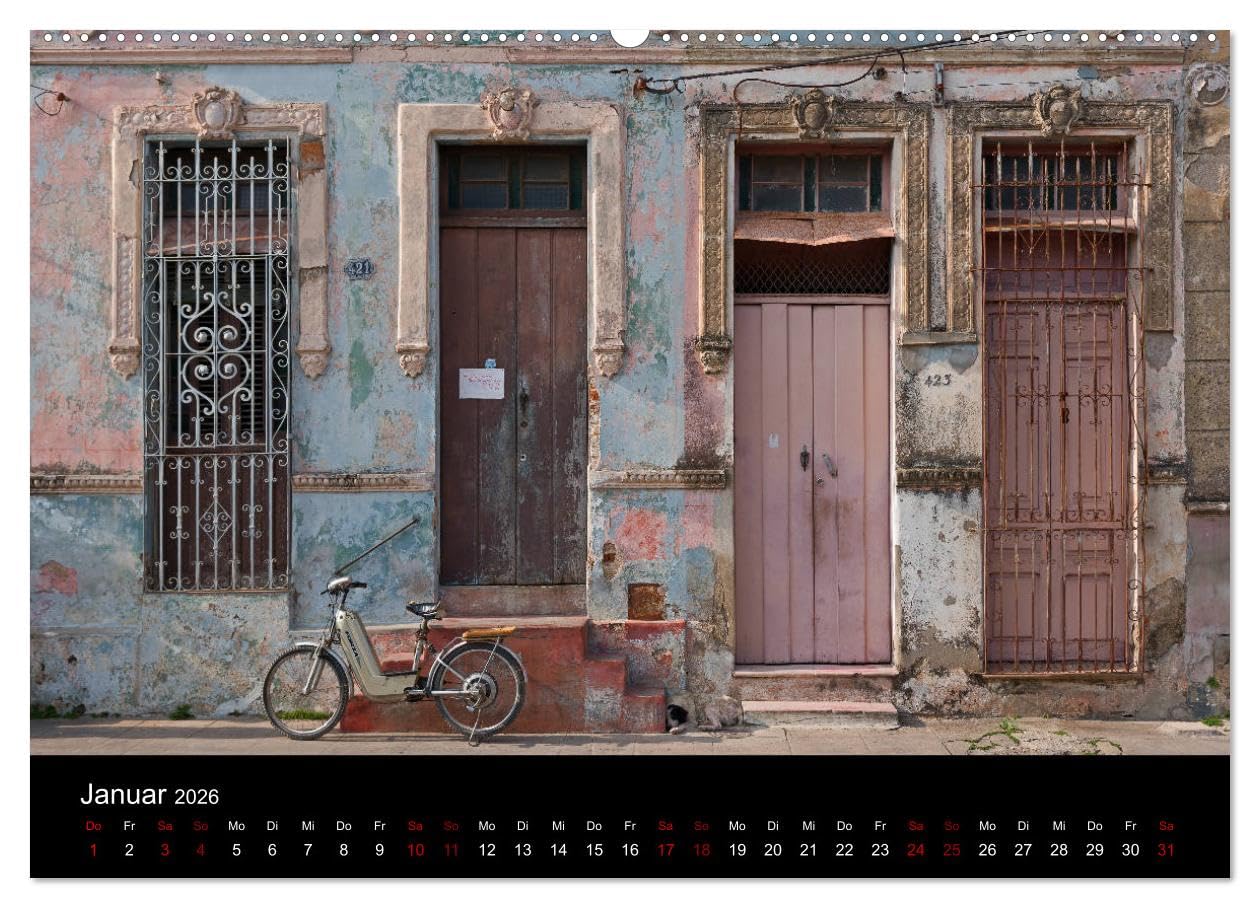 Kuba 2026 (hochwertiger Premium Wandkalender 2026 DIN A2 quer), Kunstdruck in Hochglanz: Landschaft, Architektur, Strand und Oldtimer in Kuba (CALVENDO Orte)