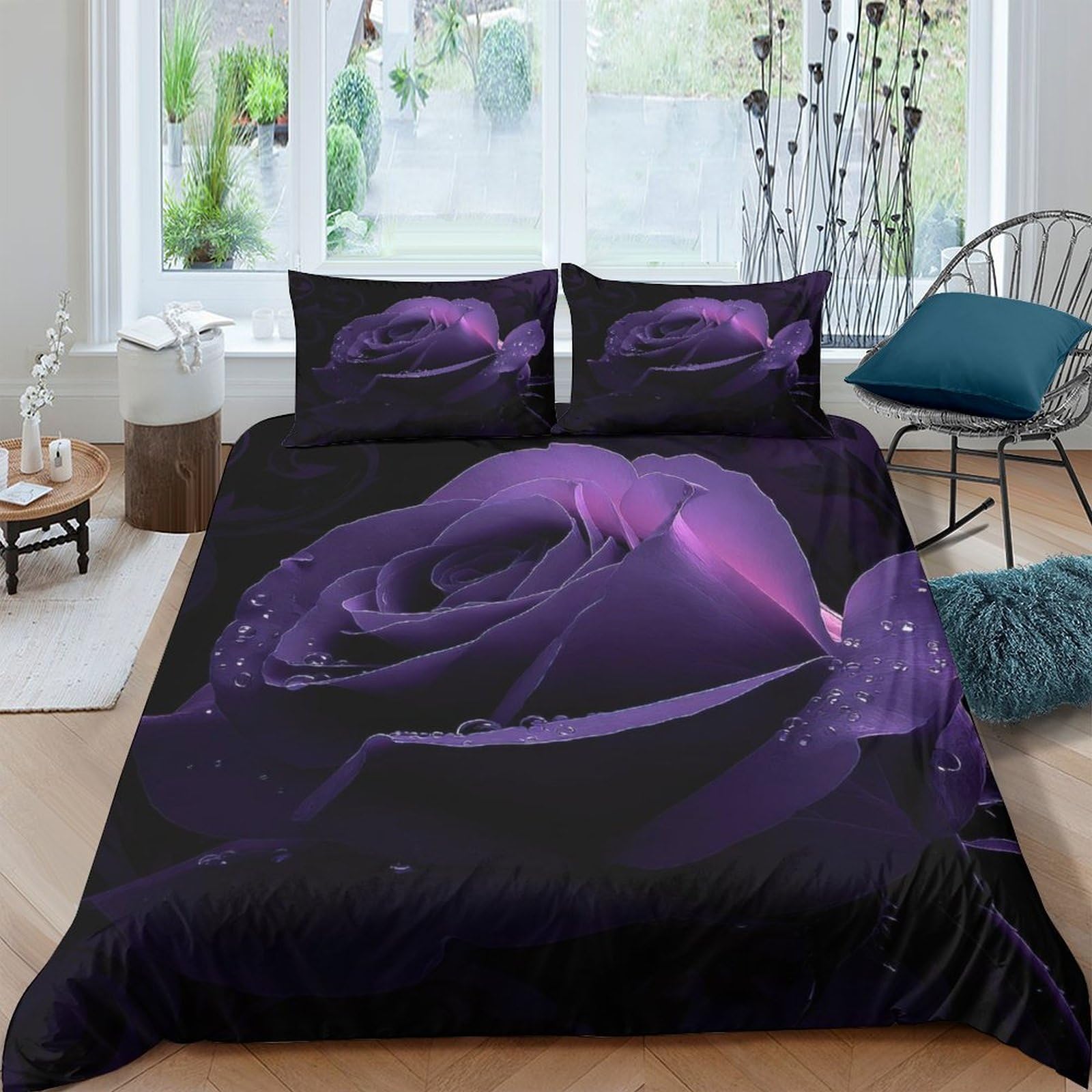 Linge de lit confortable microfibre de qualité supérieure avec housse de couette King