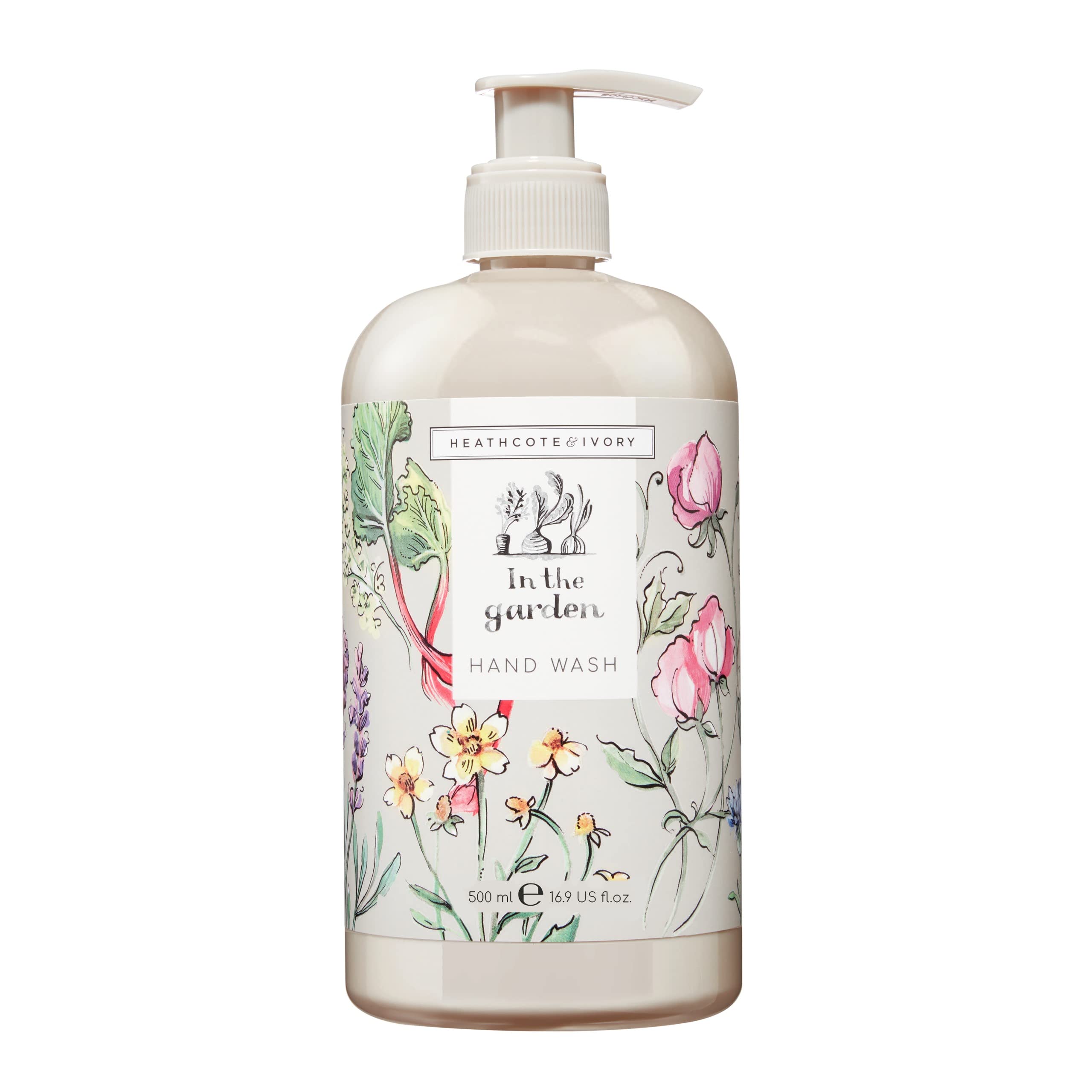 Heathcote & Ivory Handseife 'In The Garden' - 500 Ml, Vegan, Mit Rhabarberduft & Vitaminen