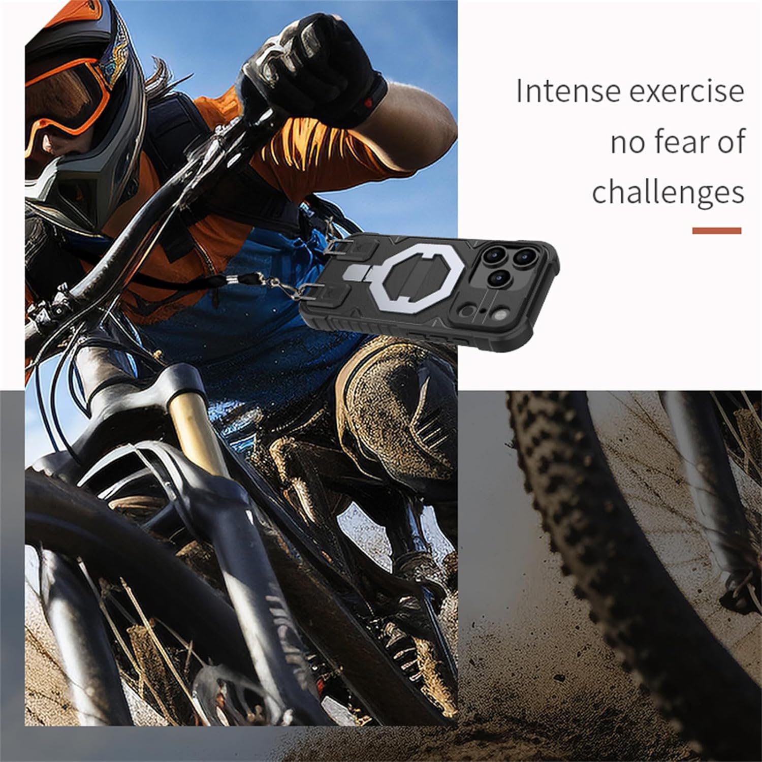 CCSmall Apple iPhone 17 Pro用ケース クロスボディ MagSafe対応 ミリタリーグレードの保護 調節可能