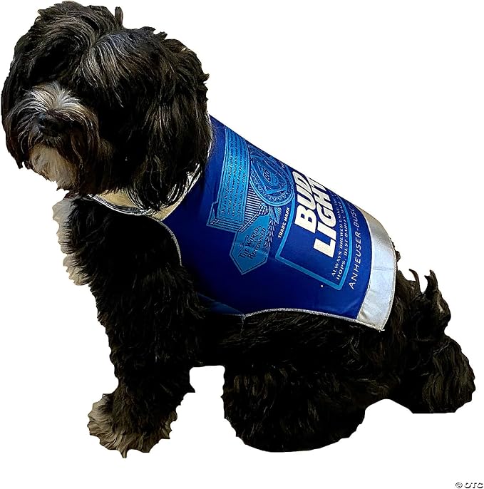 Disfraz para Perro Lata de Cerveza Bud Light Talla M/L miniatura 2